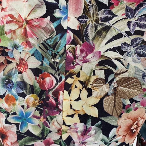 Zara Basic Multi color bouquet floral Blazer - M - Picture 6 of 6